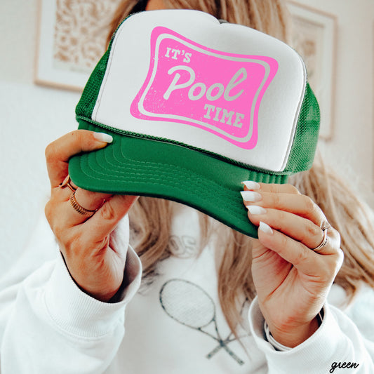 It's Pool Time Trucker Hat *12 COLORS